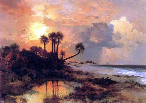  Thomas Moran Fort George Island (also known as Whistlejacket) - Hand Painted Oil Painting
