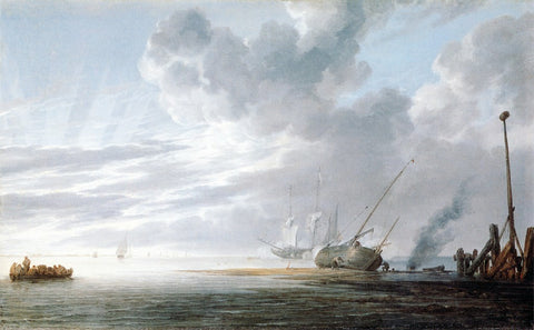  The Younger Willem Van de Velde Seascape - Hand Painted Oil Painting