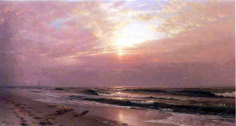 William Trost Richards Seascape at Sunset - Hand Painted Oil Painting