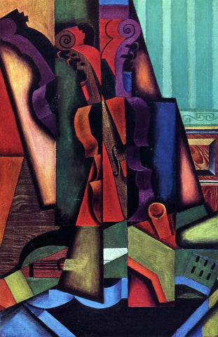 Violin and Guitar by Juan Gris - Hand Painted Oil Painting