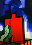 Blue Above by Oscar Bluemner - Hand Painted Oil Painting