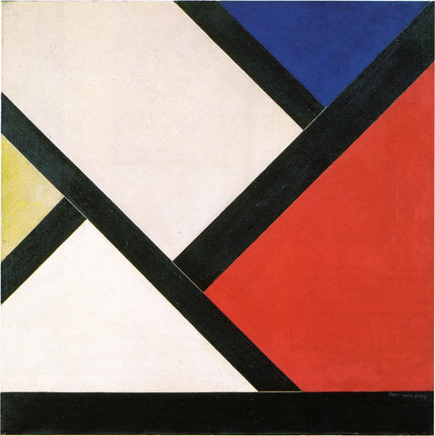 Counter Composition XIV by Theo Van Doesburg - Hand Painted Oil Painting