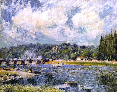 The Bridge of Sevres by Alfred Sisley - Hand Painted Oil Painting