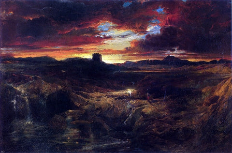 Childe Roland to the Dark Tower Came by Thomas Moran - Hand Painted Oil Painting