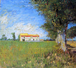 Farmhouse in a Wheat Field by Vincent Van Gogh - Hand Painted Oil Painting