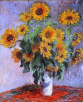 A Bouquet of Sunflowers by Claude Oscar Monet - Hand Painted Oil Painting