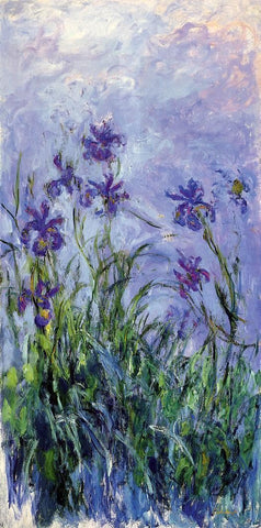 Lilac Iries by Claude Monet - Hand Painted Oil Painting