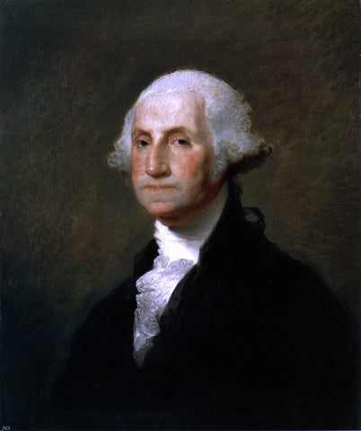 George Washington (The Gibbs-Channing-Avery Portrait) by Gilbert Stuart - Hand Painted Oil Painting
