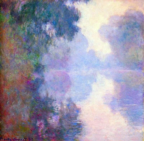 Misty morning on the Seine by Claude Oscar Monet - Hand Painted Oil Painting