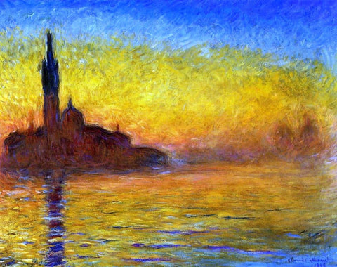 A Twilight, Venice, Claude Monet - Hand Painted Oil Painting