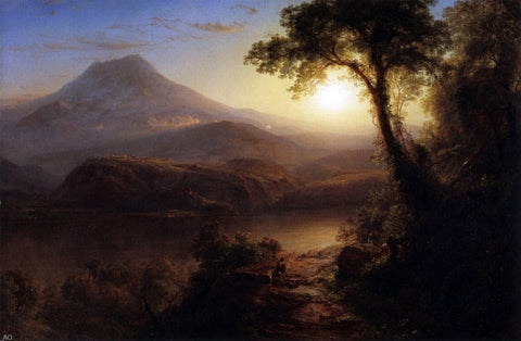 Tropical Scenery (also known as South American Landscape) by Frederic Edwin Church - Hand Painted Oil Painting