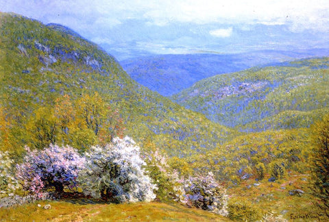 A Spring Hillside by John Joseph Enneking - Hand Painted Oil Painting
