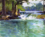 On the Guadalupe by Julian Onderdonk - Hand Painted Oil Painting