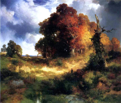 Autumn by Thomas Moran - Hand Painted Oil Painting