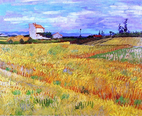 Wheat Field with Sheaves by Vincent Van Gogh - Hand Painted Oil Painting