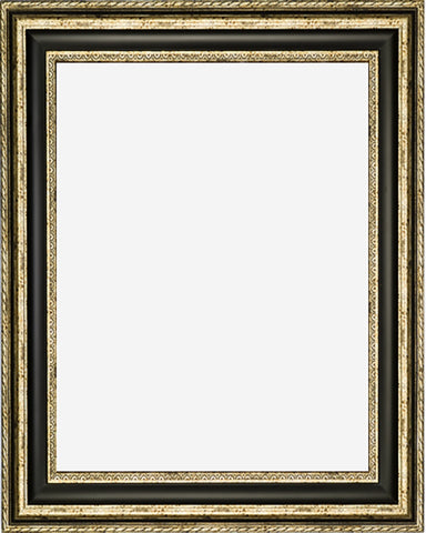 Designer Silver Finish Frame with Black Panel, 3 3/4" wide