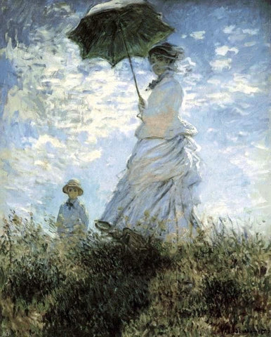 La Promenade by Claude Oscar Monet - Hand Painted Oil Painting