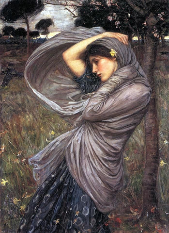 Boreas by John William Waterhouse - Hand Painted Oil Painting
