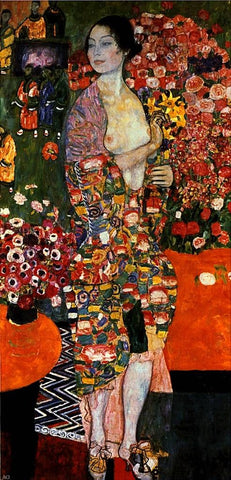 A Die Tanzerin by Gustav Klimt - Hand Painted Oil Painting