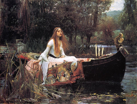 The Lady of Shallot by John William Waterhouse - Hand Painted Oil Painting