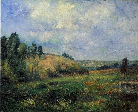 Landscape, near Pontoise by Camille Pissarro - Hand Painted Oil Painting