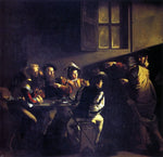 The Calling of St Matthew by Caravaggio - Hand Painted Oil Painting