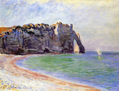 Etretat, the Porte d'Aval by Claude Oscar Monet - Hand Painted Oil Painting