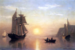 Sunset Calm in the Bay of Fundy by William Bradford - Hand Painted Oil Painting