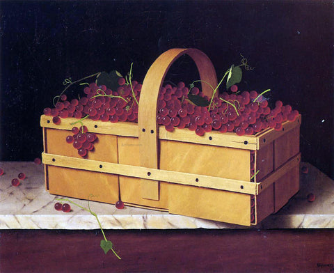  William Michael Harnett A Basket of Catawba Grapes - Hand Painted Oil Painting