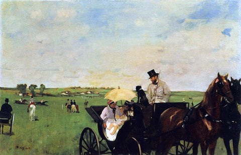  Edgar Degas Carriage at the Races - Hand Painted Oil Painting