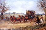  Henry Alken A Coach and Four on an Autumn Road - Hand Painted Oil Painting