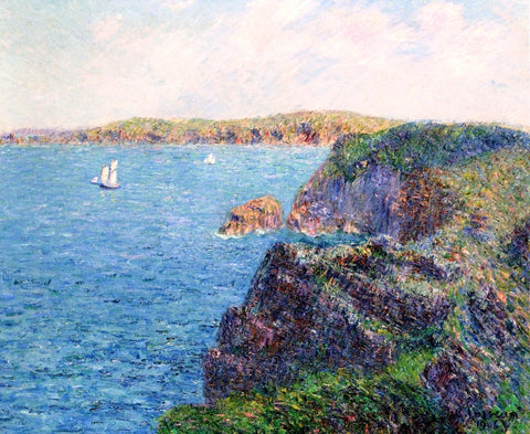  Gustave Loiseau A Cove at Sevignies, Cap Frehel - Hand Painted Oil Painting
