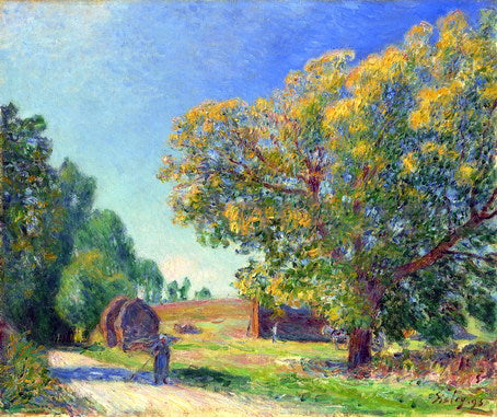  Alfred Sisley A Forest Clearing - Hand Painted Oil Painting