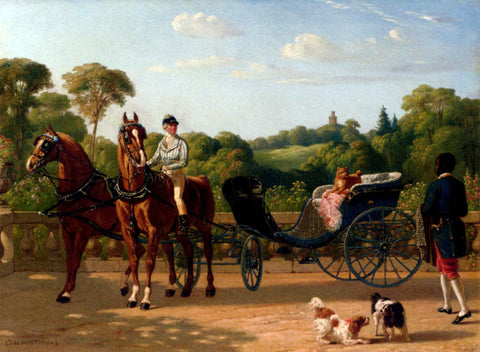  Henri D'Annecy (Comte De) Montpezat A Frivolous Ride - Hand Painted Oil Painting