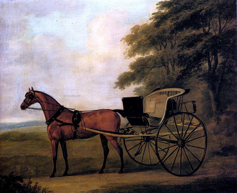  John Nost Sartorius A Horse And Carriage In A Landscape - Hand Painted Oil Painting