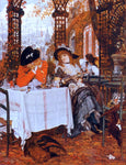  James Tissot A Luncheon - Hand Painted Oil Painting