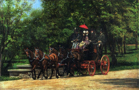  Thomas Eakins A May Morning in the Park (also known as The Fairman Robers Four-in-Hand) - Hand Painted Oil Painting