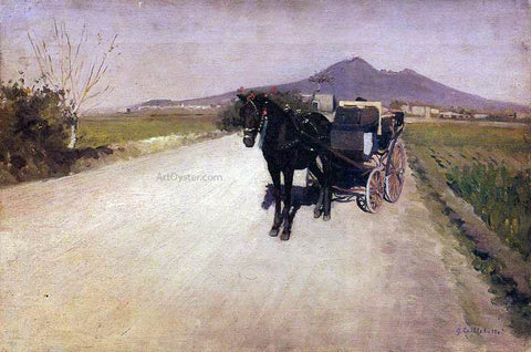  Gustave Caillebotte Road Near Naples - Hand Painted Oil Painting