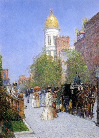  Frederick Childe Hassam A Spring Morning - Hand Painted Oil Painting