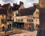  Camille Pissarro A Square in La Roche-Guyon - Hand Painted Oil Painting