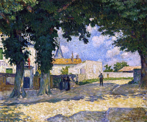  Henri Lebasque A Square in Monterain - Hand Painted Oil Painting