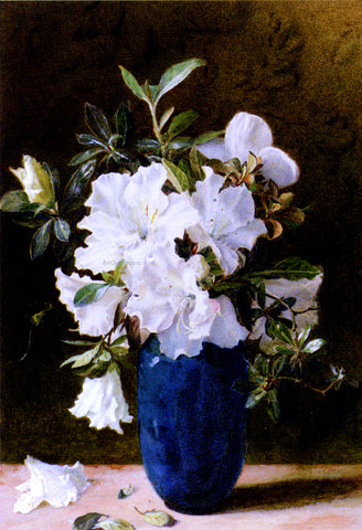 Kate Sadler A Vase Of Azaleas - Hand Painted Oil Painting