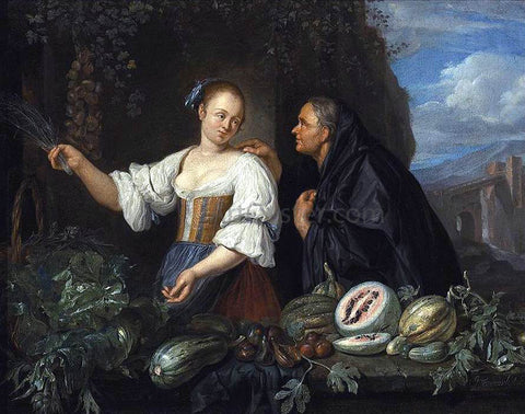  Jacob Toorenvliet A Vegetable Seller - Hand Painted Oil Painting
