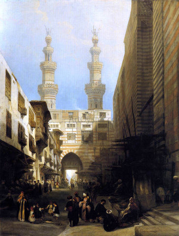  David Roberts A View in Cairo - Hand Painted Oil Painting