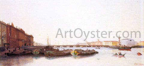  Piotr Petrovitch Weretshchagin A View of St. Petersburg - Hand Painted Oil Painting