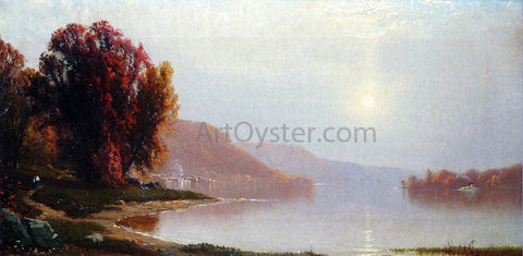  Alfred Thompson Bricher Walk by the Lake - Hand Painted Oil Painting