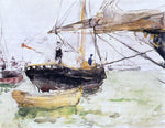  Berthe Morisot Aboard a Yacht - Hand Painted Oil Painting