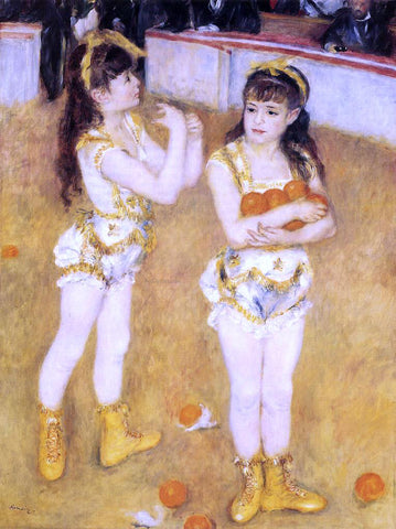  Pierre Auguste Renoir Acrobats at the Cirque Fernando (also known as Francisca and Angelina Wartenberg) - Hand Painted Oil Painting