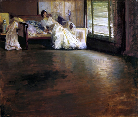  Edmund Tarbell Across the Room (also known as By the Window or Leisure Hour) - Hand Painted Oil Painting