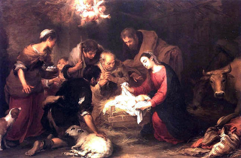  Bartolome Esteban Murillo Adoration of the Shepherds - Hand Painted Oil Painting